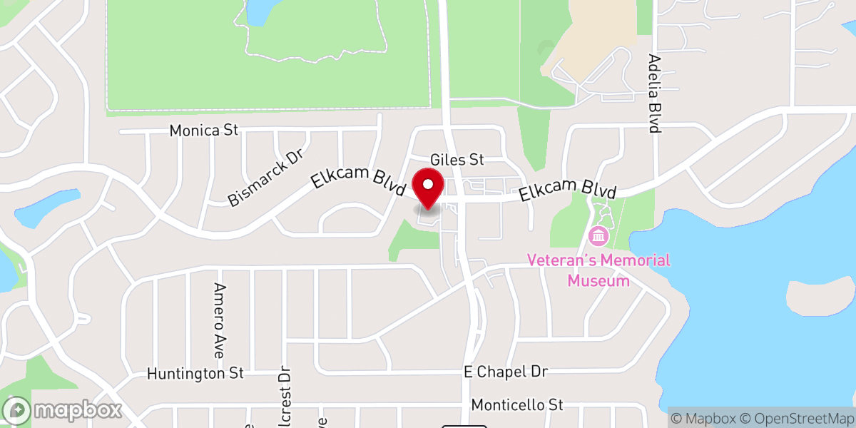 Map showing location of Temple Shalom of Deltona Inc