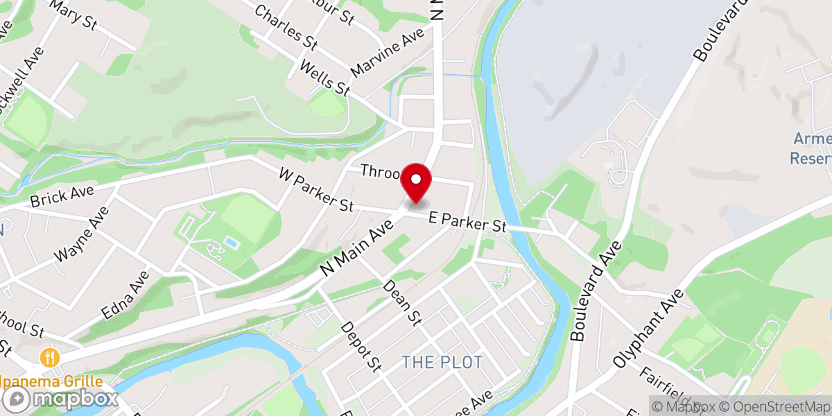 Map showing location of Peace Lutheran Church
