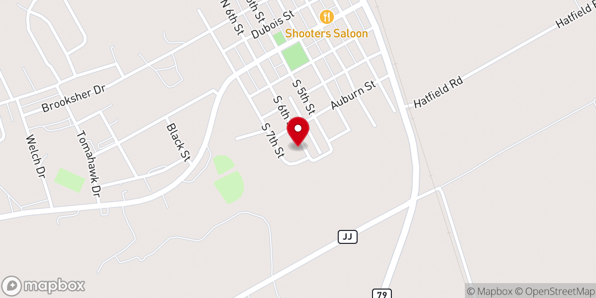 Map showing location of Centennial United Methodist