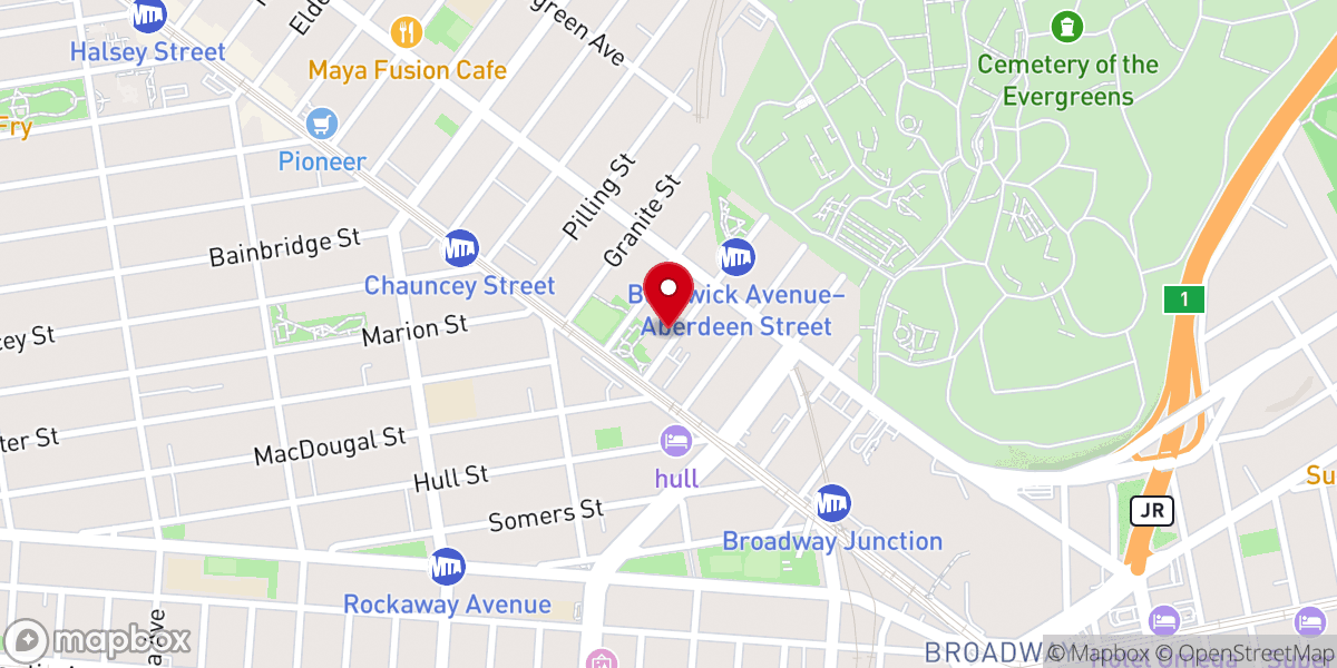 Map showing location of Full Gospel Church Of God # 2 Inc.