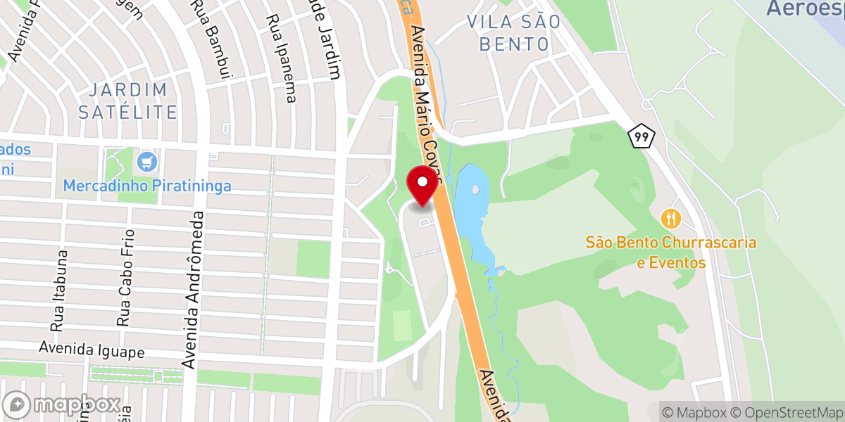 Map showing location of Igreja Batista Identidade