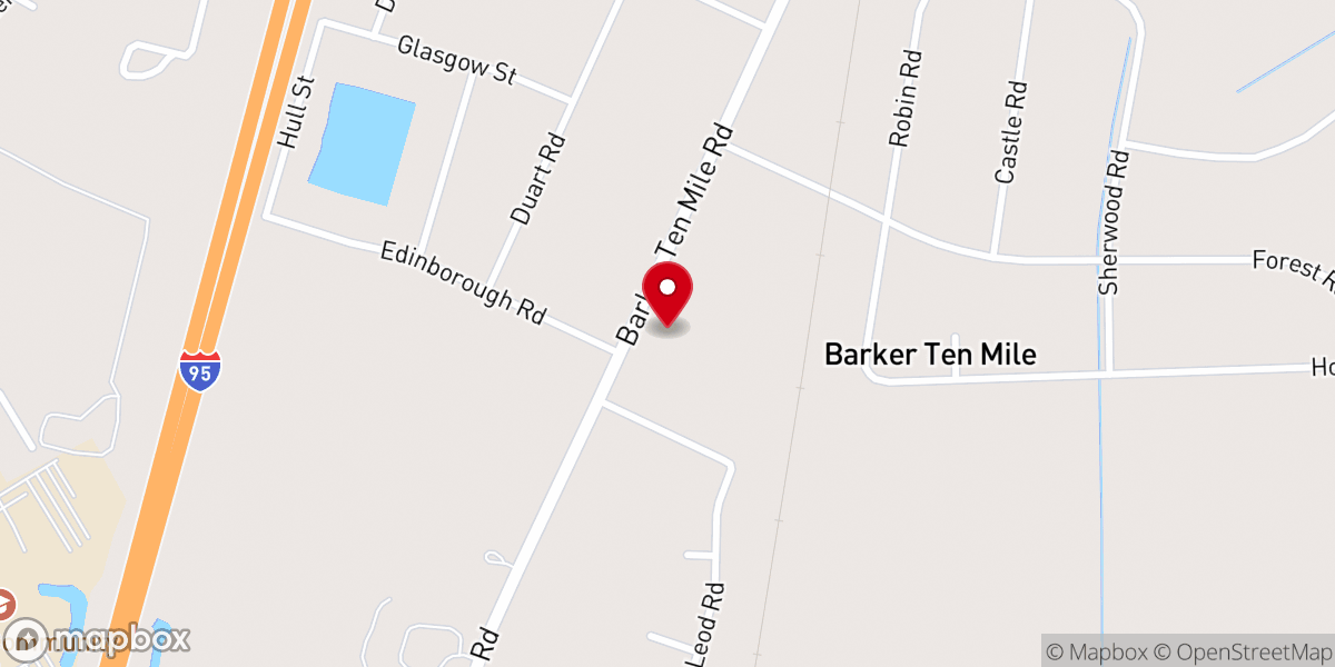 Map showing location of Foundation Church Lumberton