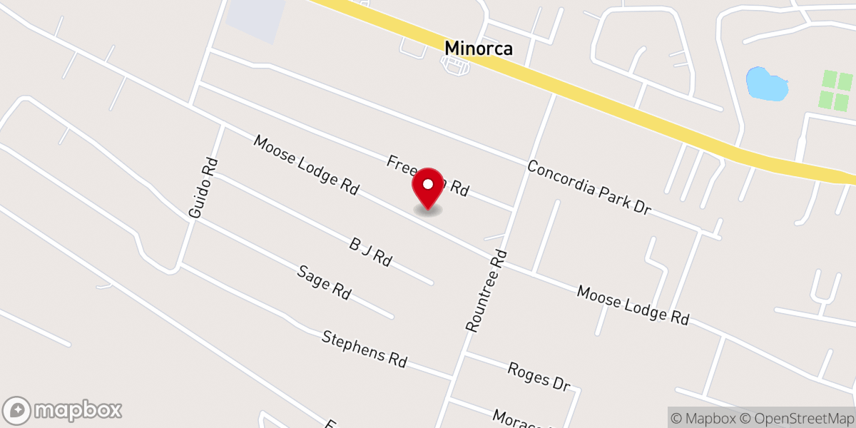 Map showing location of Mt Pleasant Baptist Church