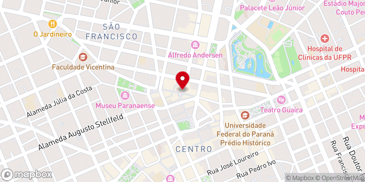 Map showing location of Igreja da Ordem Terceira de São Francisco das Chagas