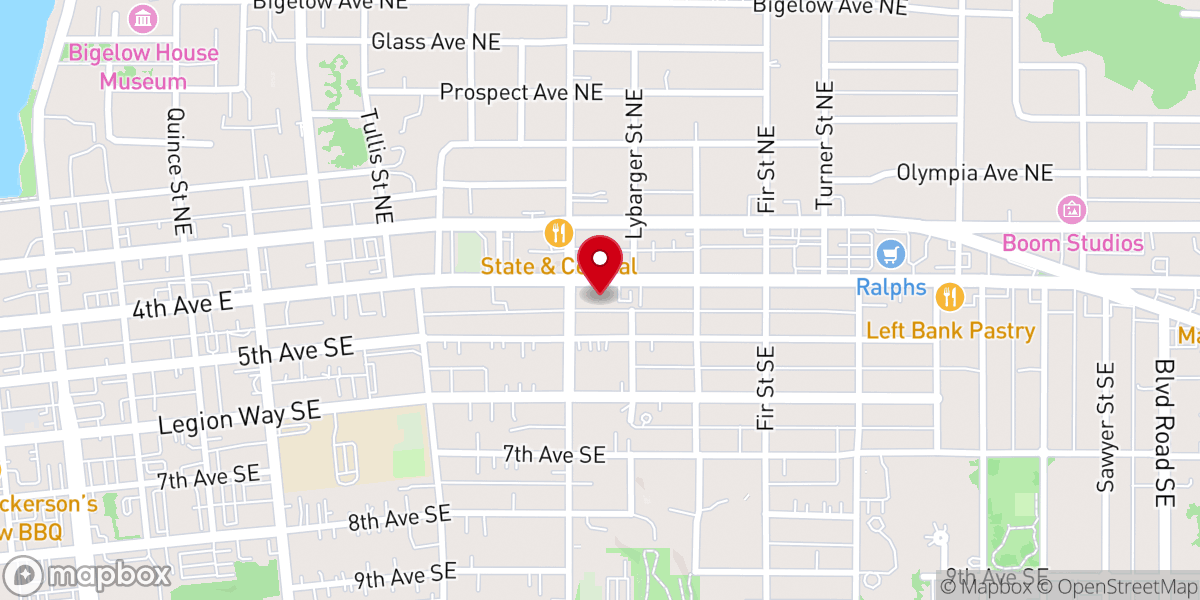 Map showing location of The Salvation Army Olympia Corps