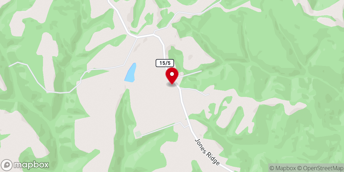 Map showing location of Triump Church