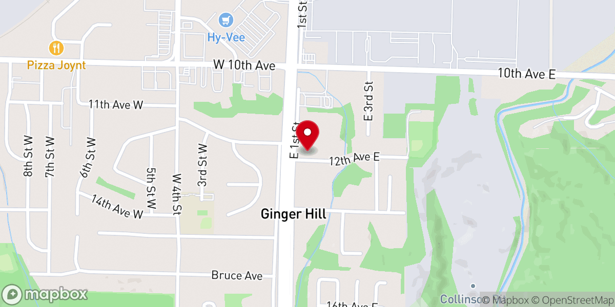 Map showing location of Trinity Bible Missionary Church