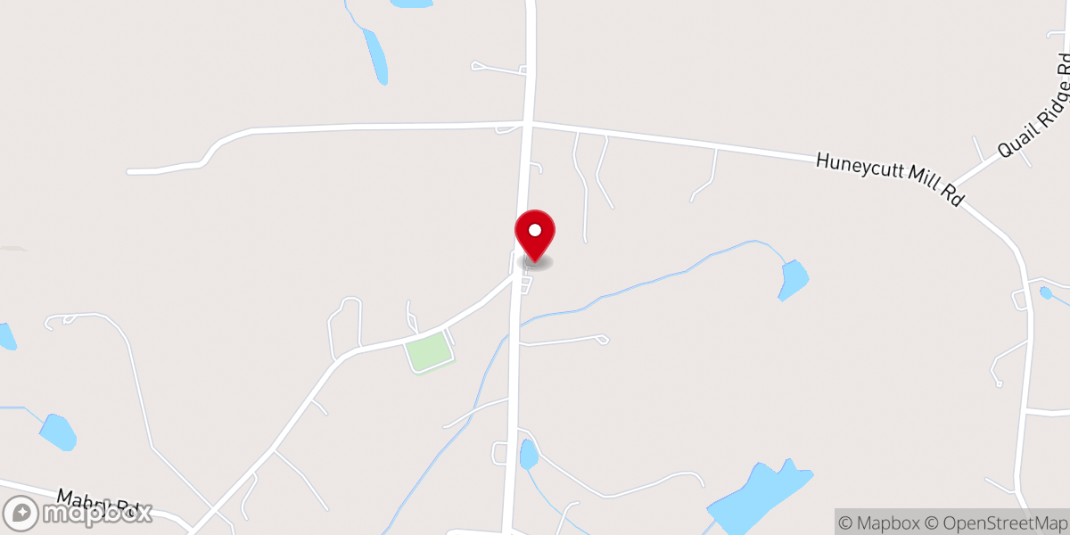 Map showing location of Shankel Grove Church