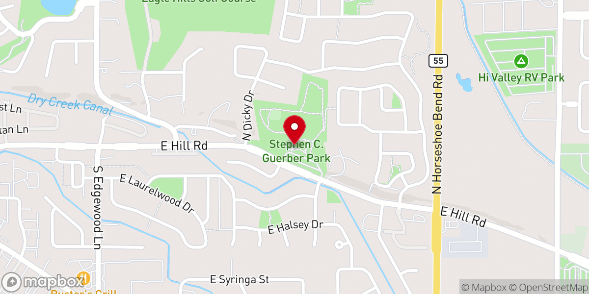 Map showing location of Stephen C. Guerber Park