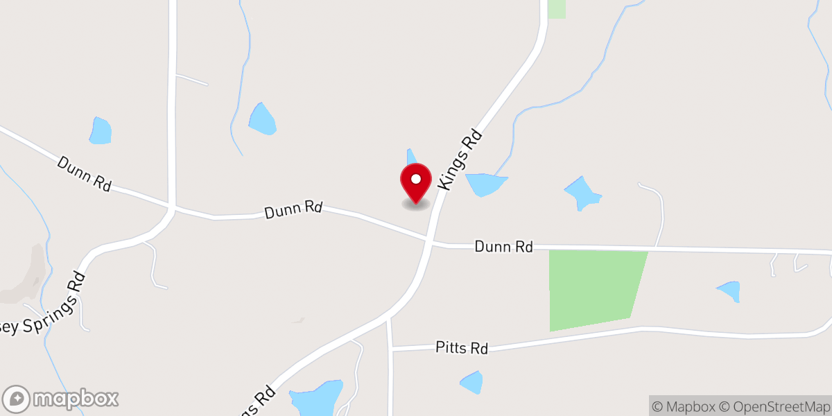 Map showing location of Rehoboth Nazarene Church