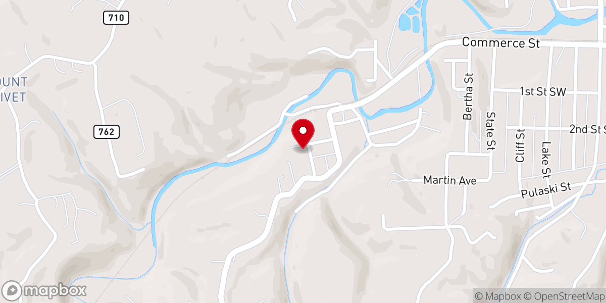 Map showing location of Midway Church of God of Prophecy