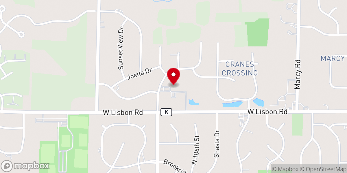 Map showing location of Zion Lutheran Church