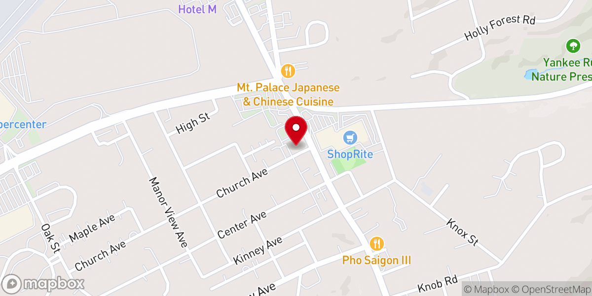 Map showing location of Mount Pocono United Methodist Church