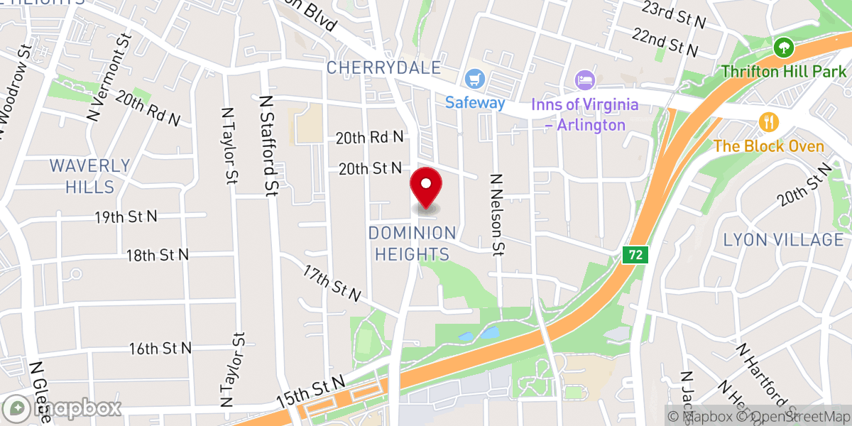 Map showing location of Restoration Anglican Church