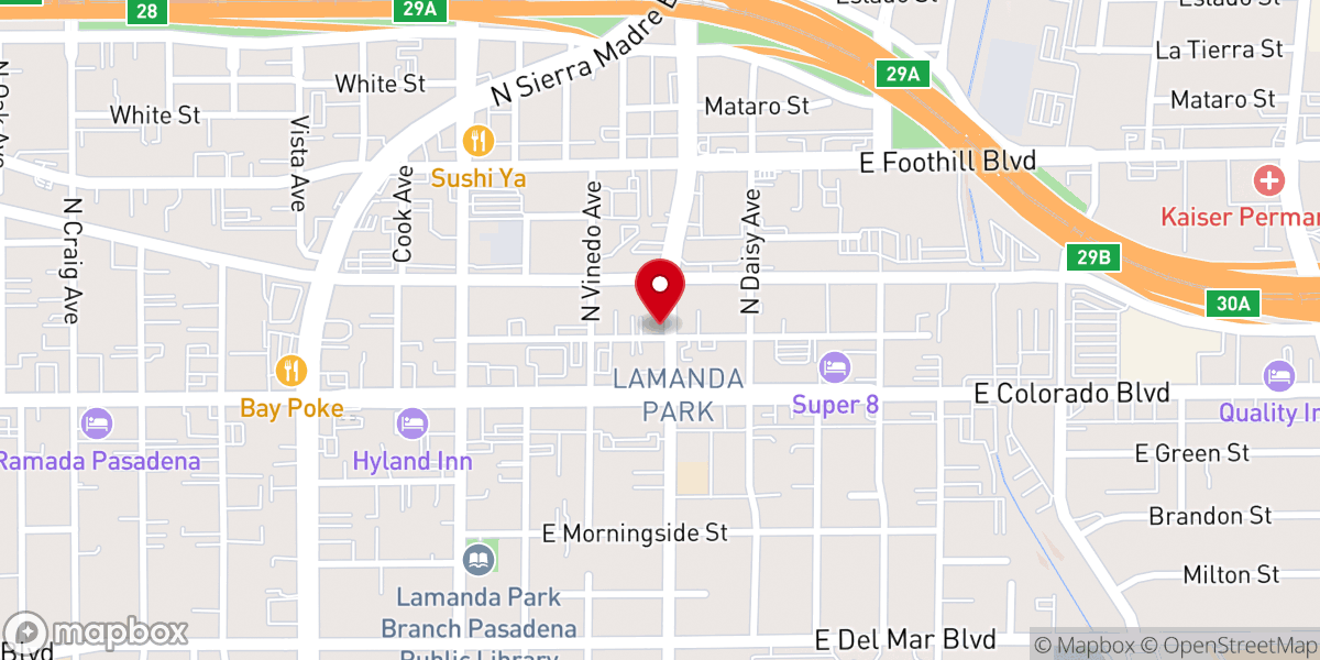 Map showing location of Iglesia Pentecostes Fe Milagros Y Sanidades