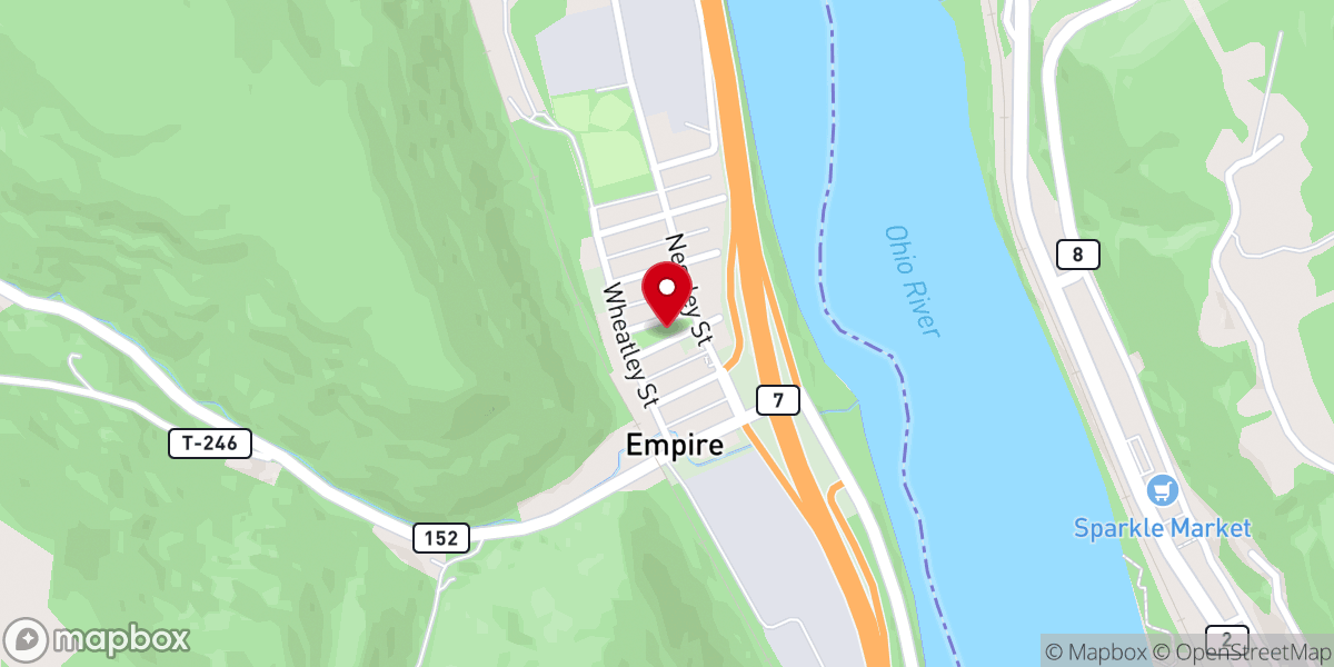 Map showing location of The River Christian Fellowship Church