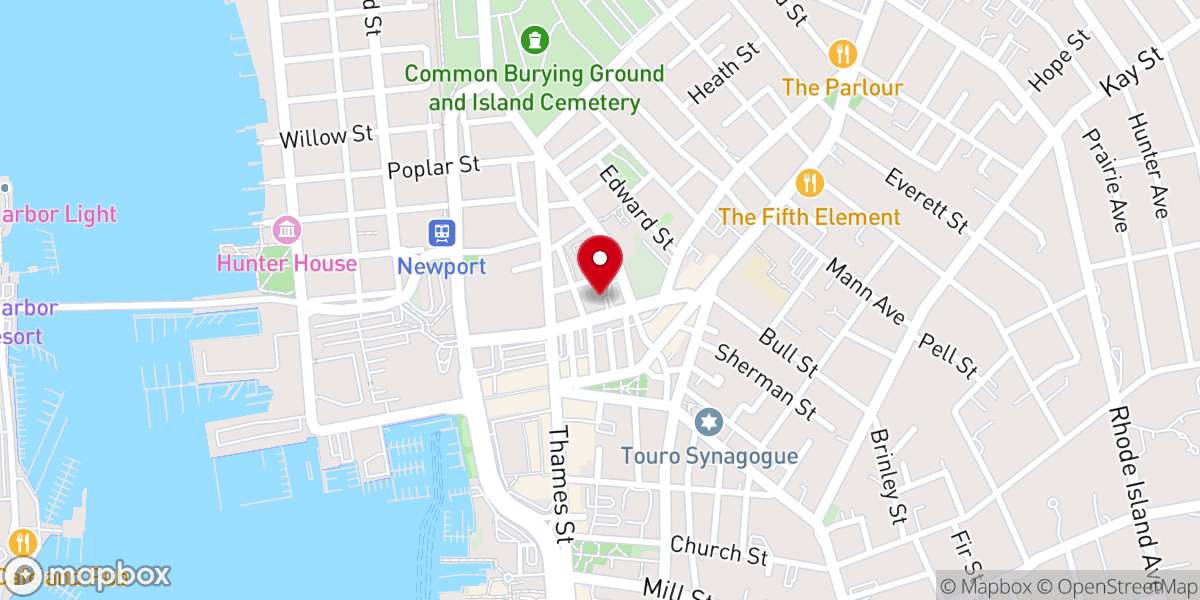 Map showing location of St Paul's United Methodist