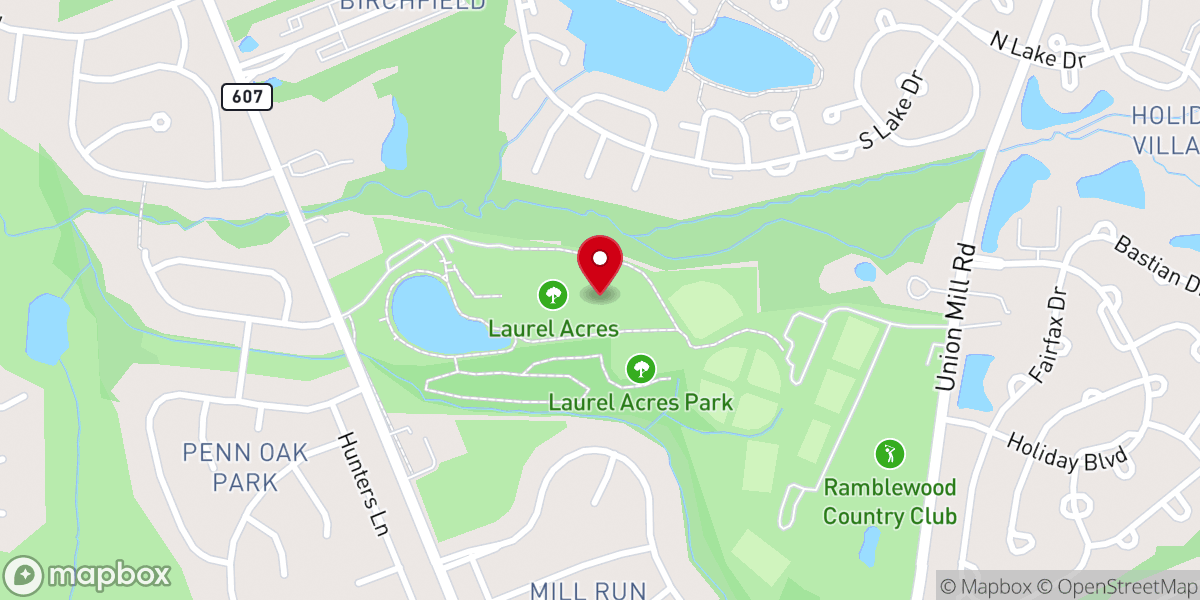 Map showing location of Laurel Acres Park