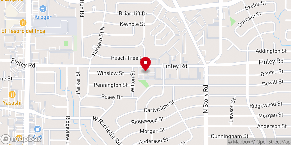 Map showing location of Bear Creek Community Church