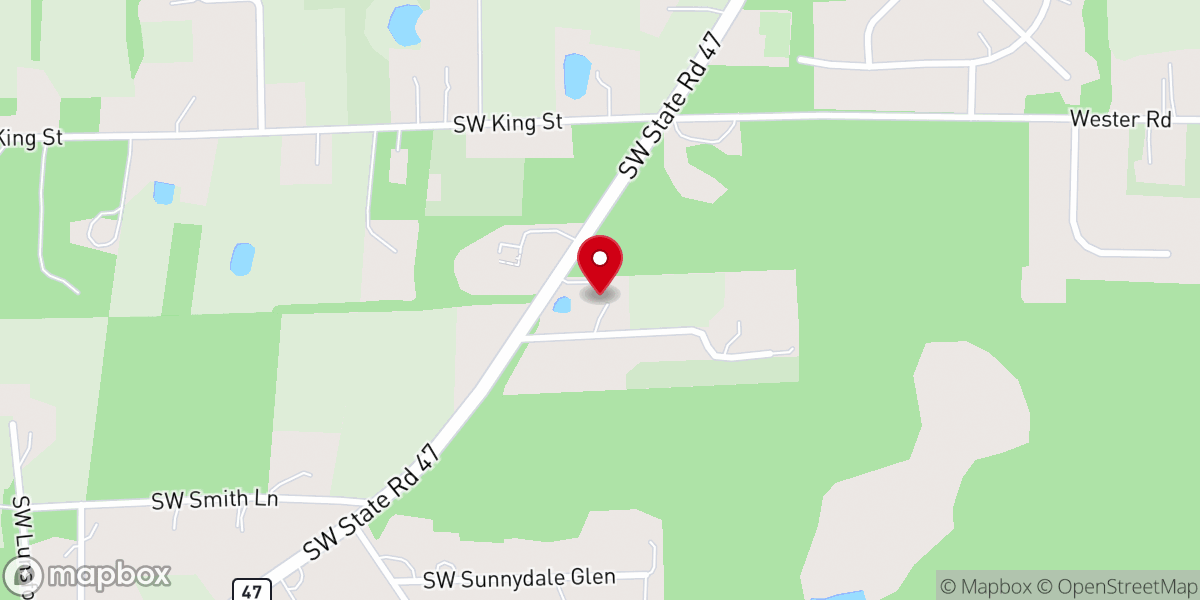 Map showing location of CrossPoint Church
