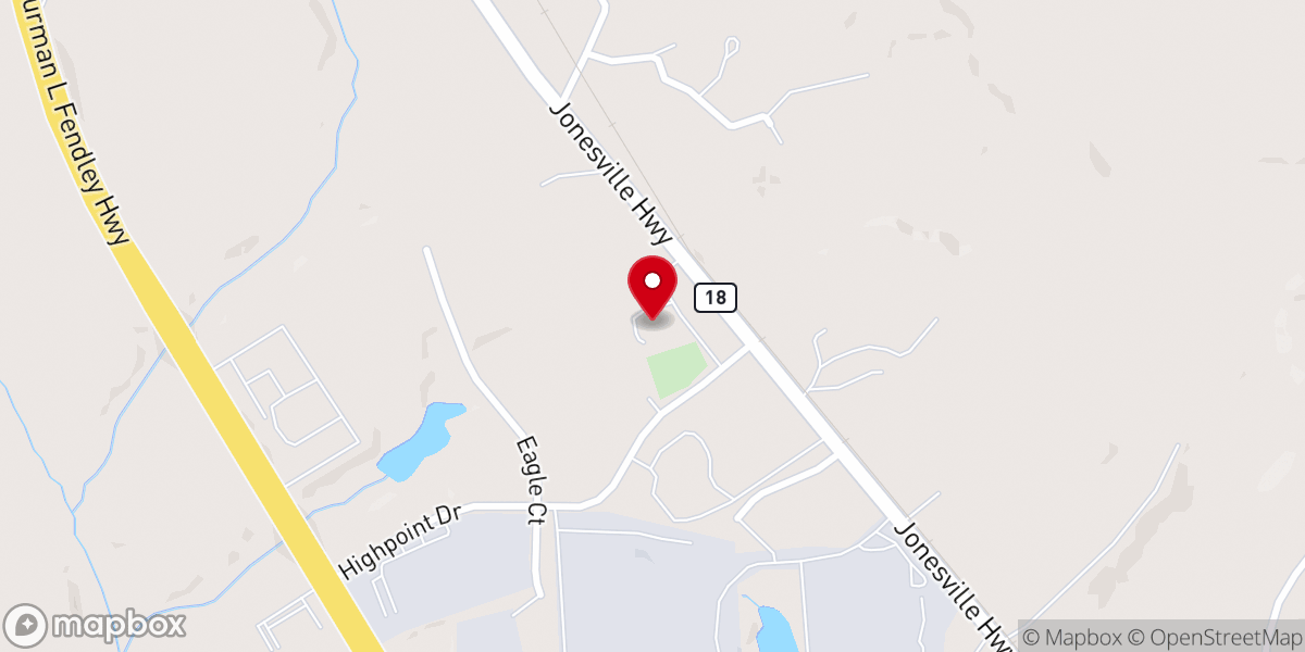 Map showing location of Fairforest Baptist Church