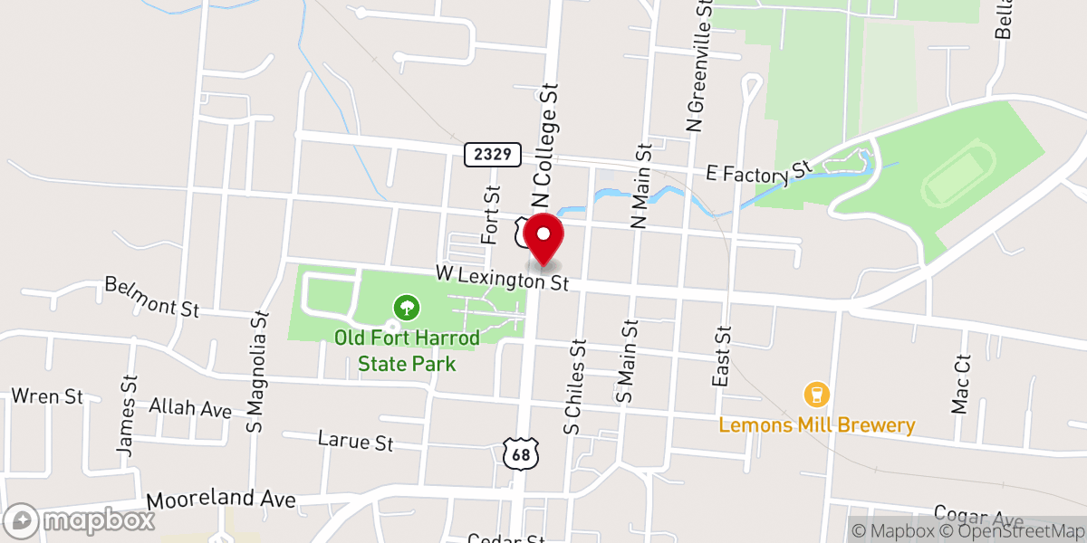 Map showing location of St Peters AME Church