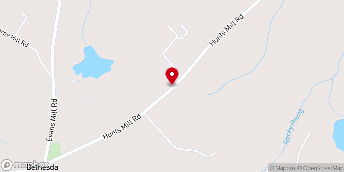 Map showing location of Mount Mary Baptist Church