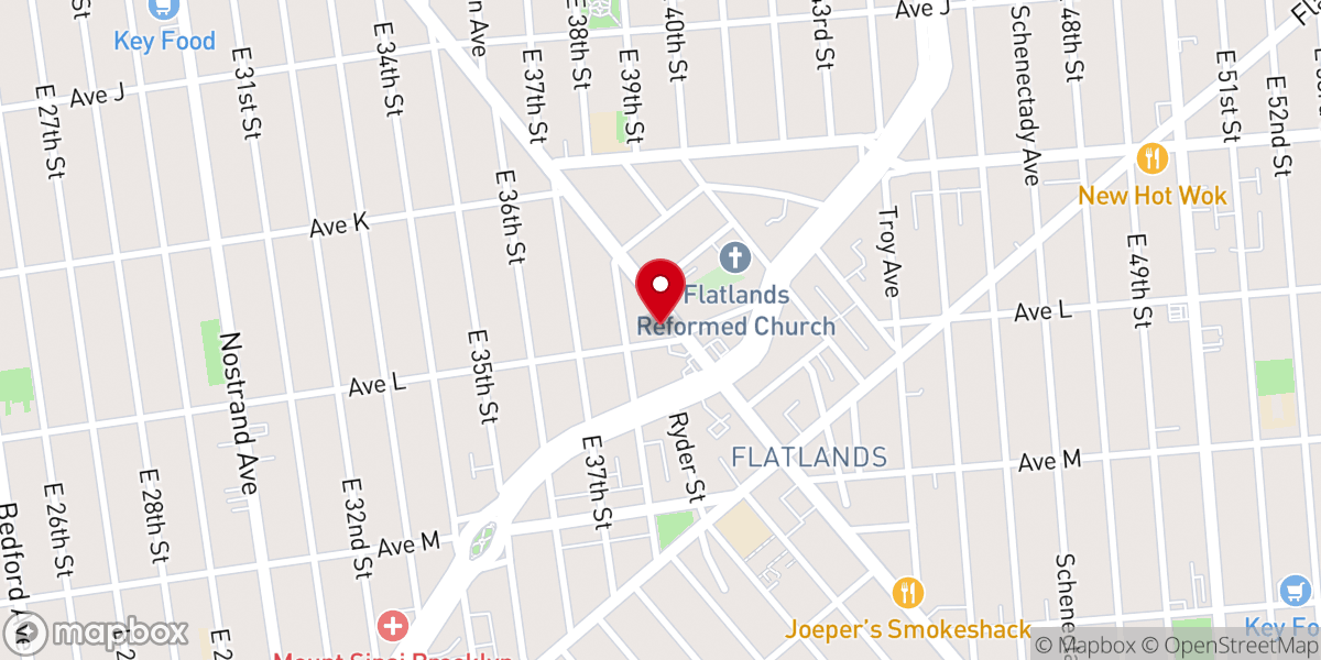 Map showing location of Admirable Church