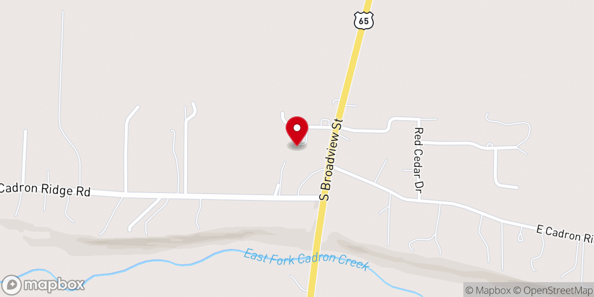 Map showing location of Ambassador Baptist Church
