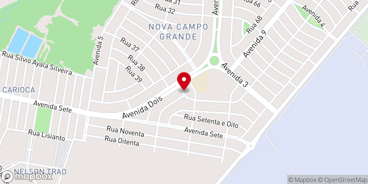 Map showing location of Igreja Batista Nova Vida