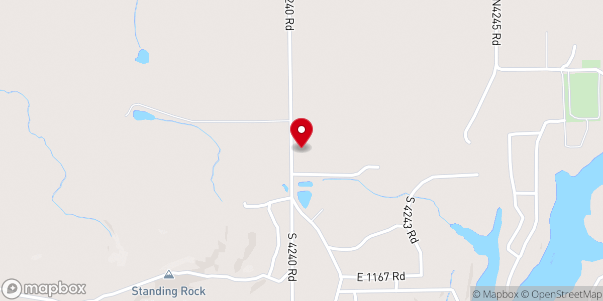 Map showing location of Lindsey Chapel Baptist Church
