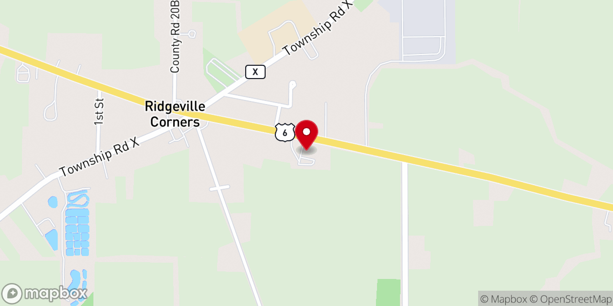 Map showing location of St Peter Evangelical Lutheran Church