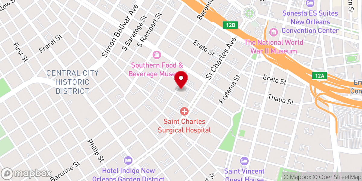 Map showing location of Hope N Him Ministries Inc
