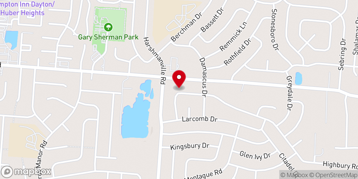 Map showing location of Xenos Christian Fellowship of Dayton