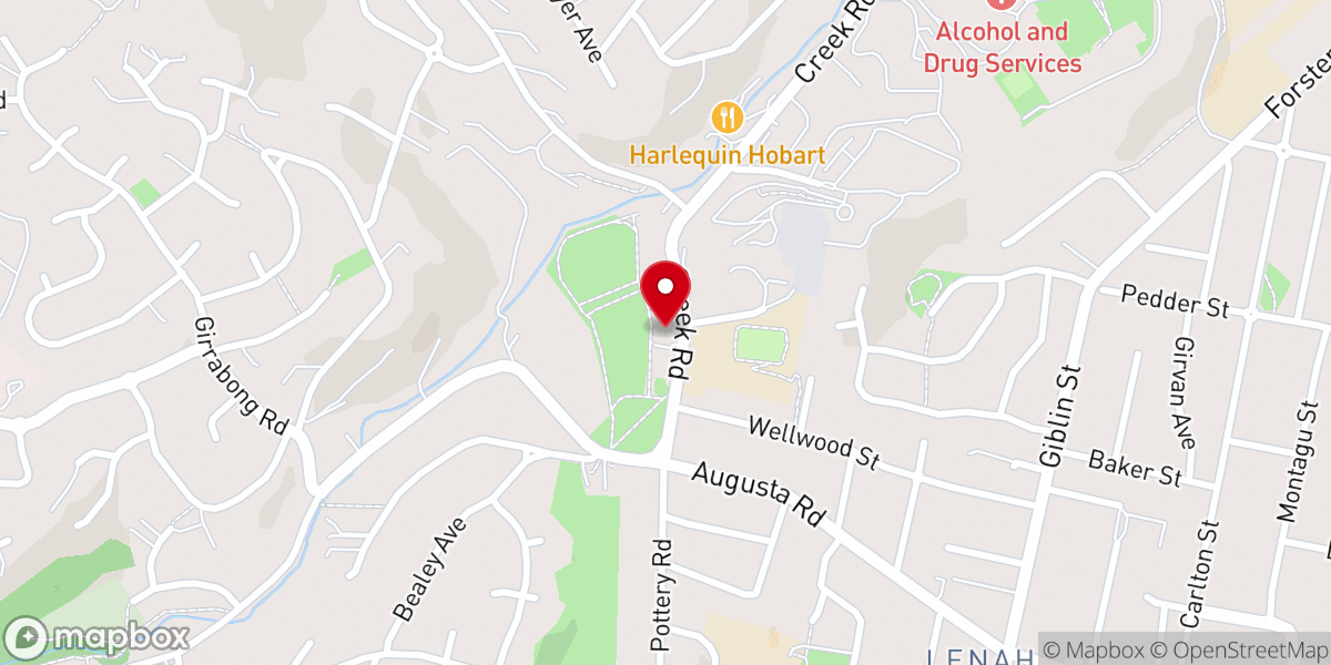 Map showing location of RCCG House of Favour Hobart