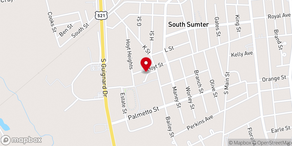 Map showing location of Olden Chapel UME Church