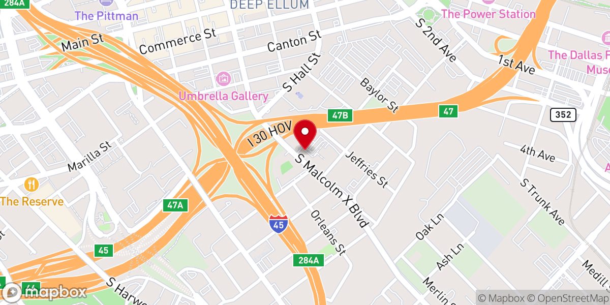 Map showing location of The Stewpot