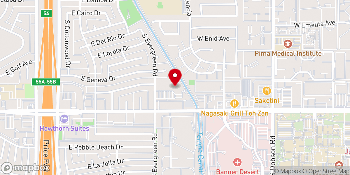 Map showing location of Resurrection Catholic Church