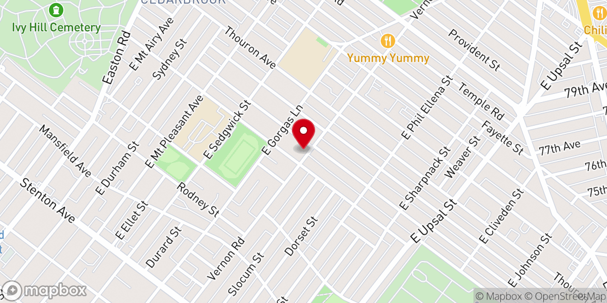 Map showing location of Reformation Lutheran Church