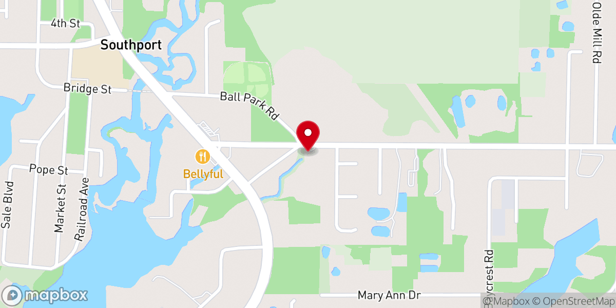 Map showing location of Victory Pentecostal Church