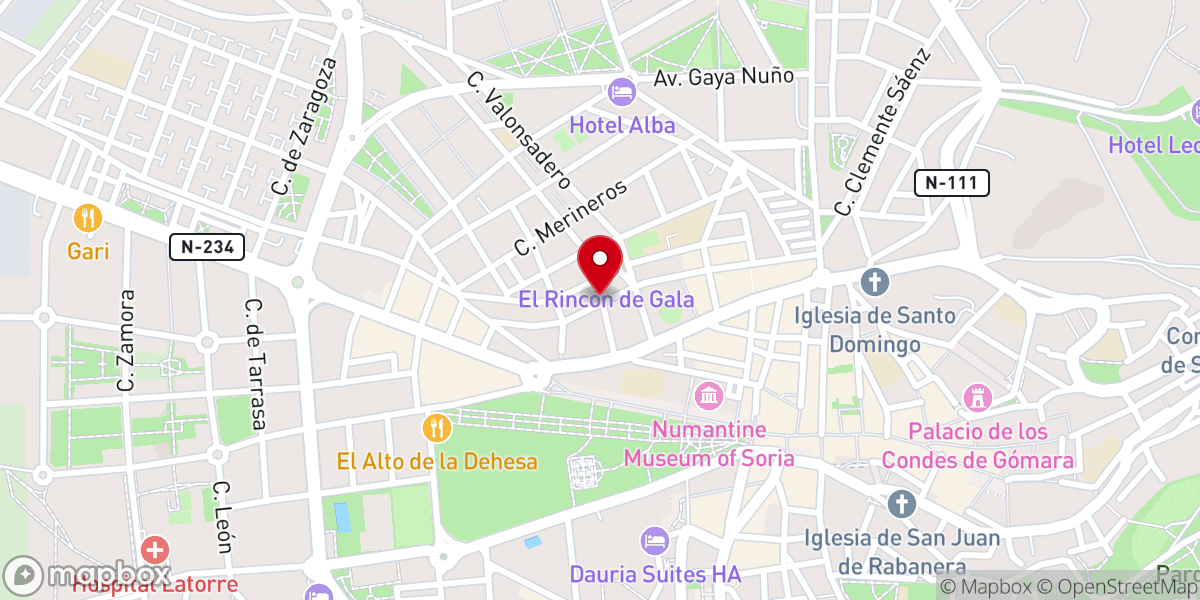 Map showing location of Iglesia Adventista del Séptimo Día en Soria