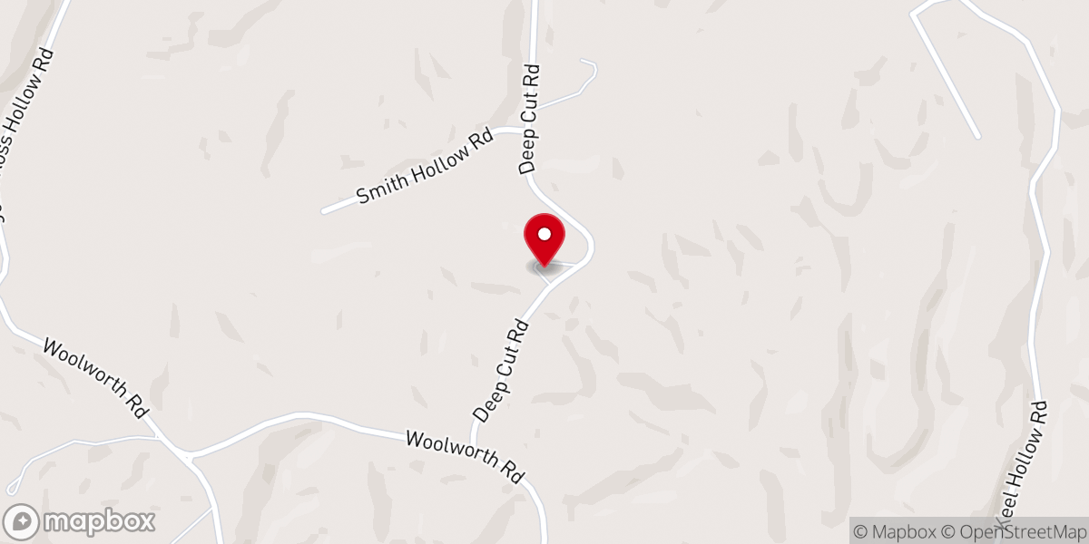Map showing location of Pleasant Ridge Baptist Church