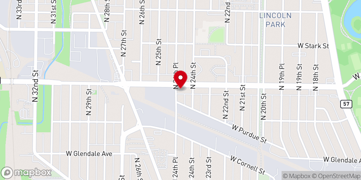 Map showing location of Ascension Fellowship Church