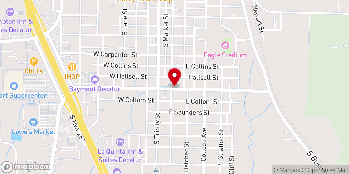 Map showing location of Episcopal Church of the Resurrection