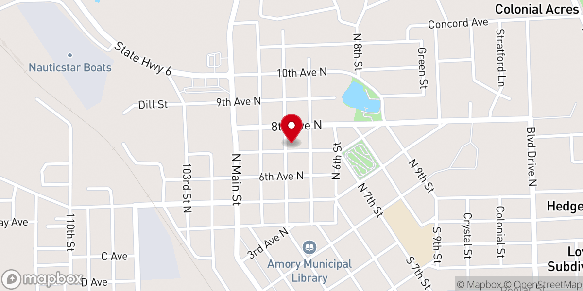 Map showing location of Saint Union Primitive Baptist Church