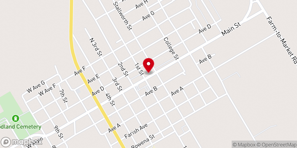 Map showing location of First United Methodist Church