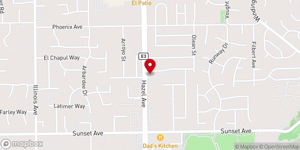 Map showing location of Grace Bible Church