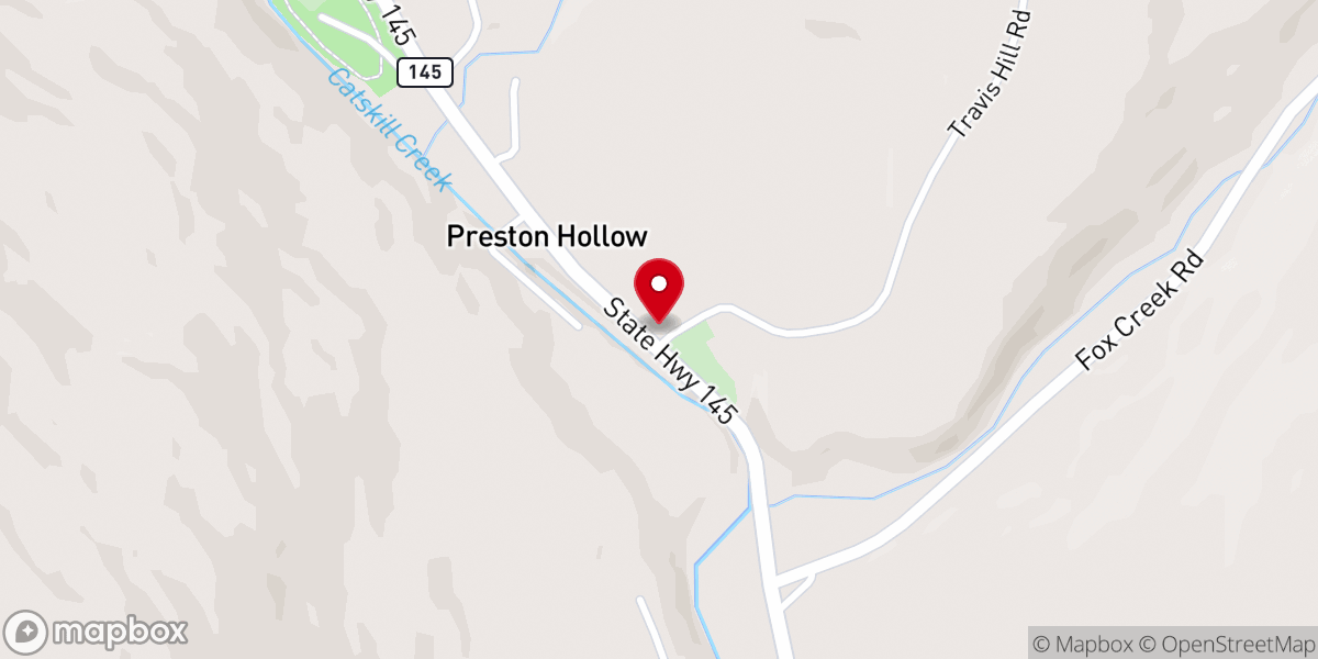 Map showing location of Preston Hollow Baptist Church