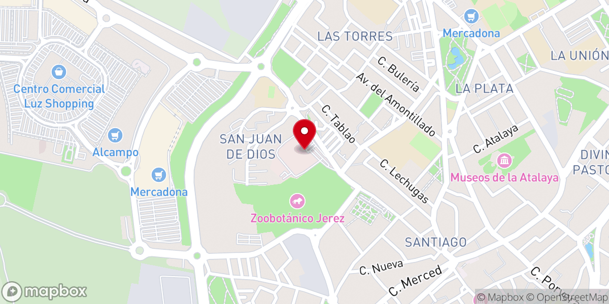 Map showing location of Santuario Diocesano San Juan Grande