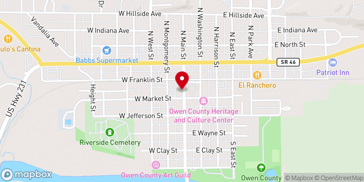 Map showing location of New Heart Church of Spencer In